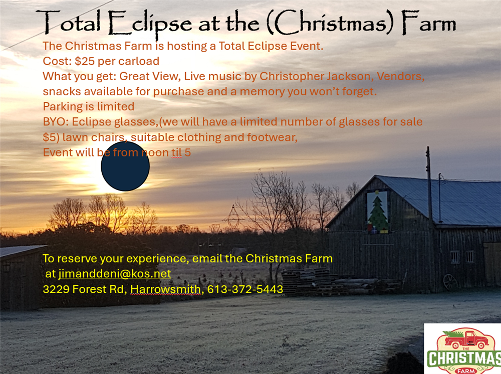 solar eclipse Christmas Farm